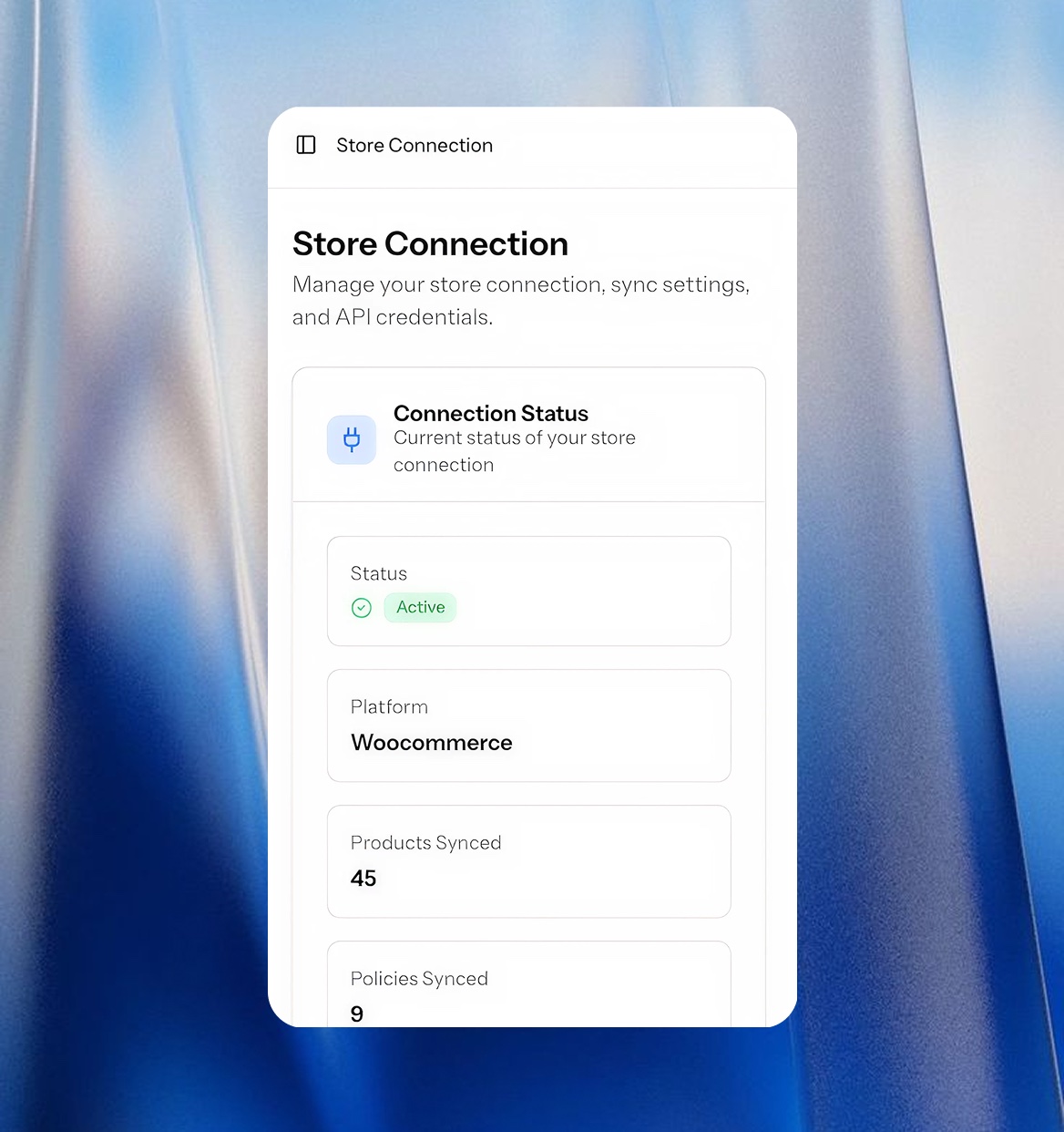 CartPilot answering an order status question from live store data